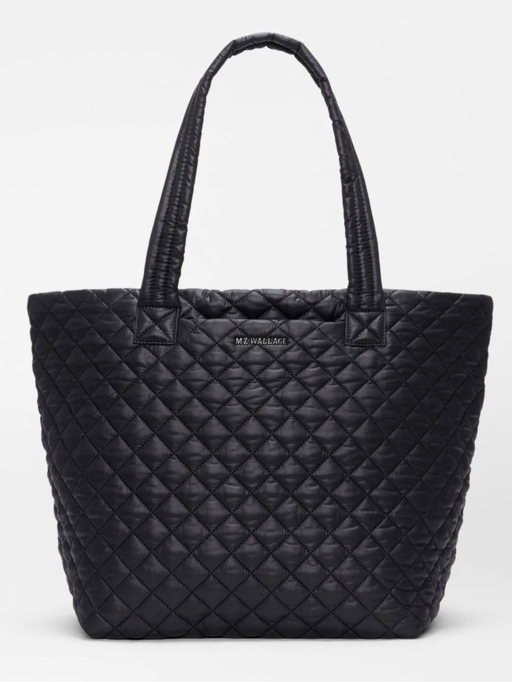 MZ Wallace Black Quilted Metro Tote Medium